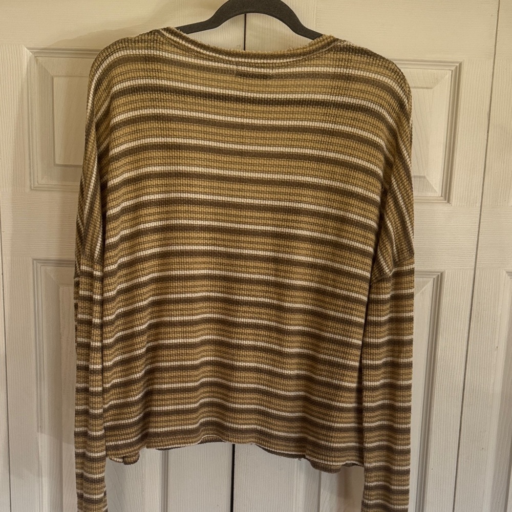 Urban Outfitters Brown and Tan oversized Striped Cardigan - Picture 6 of 7